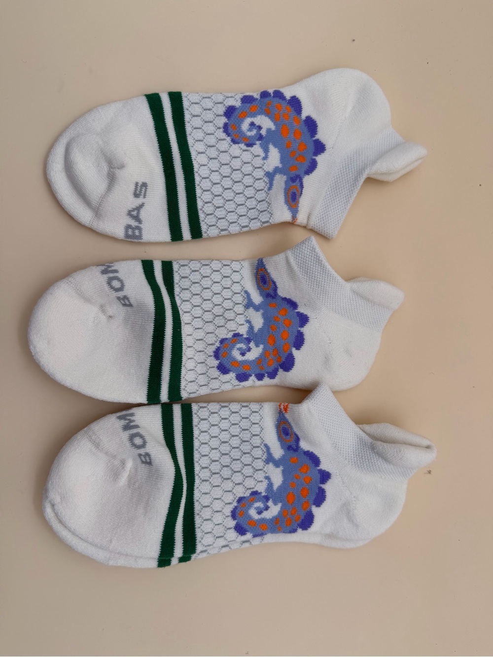 Bombas chameleon ankle socks size MEDIUM 2 pairs new without tags